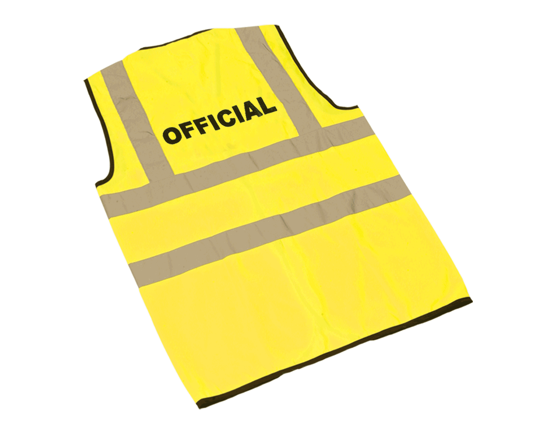 Yellow Reflective 'OFFICIAL' HiVis Waistcoats XXL Running Imp